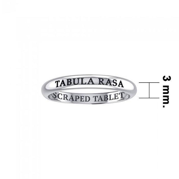 TEBULA RASA SCRAPED TABLET Sterling Silver Ring TRI620