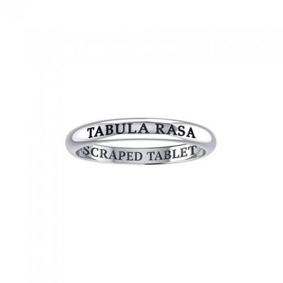 TEBULA RASA SCRAPED TABLET Sterling Silver Ring TRI620