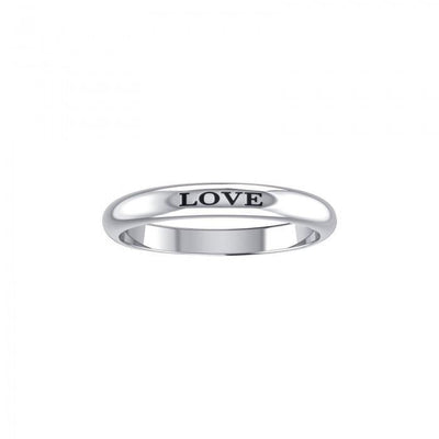 LOVE Sterling Silver Ring TRI684
