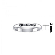 FREEDOM Sterling Silver Ring TRI686 - Wholesale Jewelry