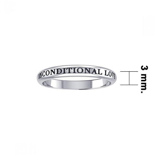 Unconditional Love Silver Ring TRI753 - Wholesale Jewelry