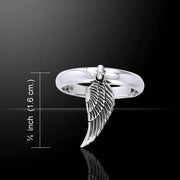 Angel Wing Silver Ring TRI840