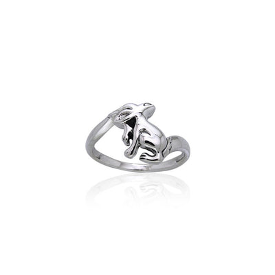Rabbit or Hare Sterling Silver Ring TRI870