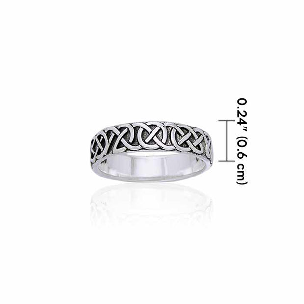 Celtic Knot Sterling Silver Ring TRI883