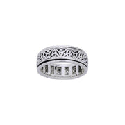 Create your own powerful statement ~ Celtic Triquetra Spinner Ring TRI884