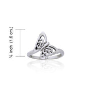 Celtic Butterfly Silver Ring TRI897