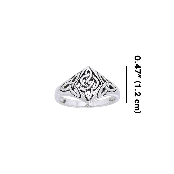 Celtic Trinity Knot Sterling Silver Ring TRI968