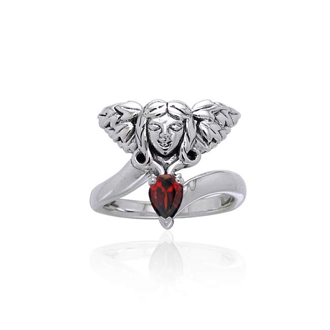 Guardian Angel Sterling Silver Gemstone Ring TRI988