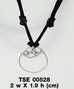 The beauty that never fades Silver Jewelry Pendant with Nylon Cord Set TSE528