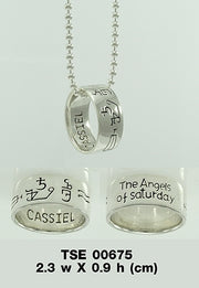 Sigil of the Archangel Cassiel Ring & Chain TSE675