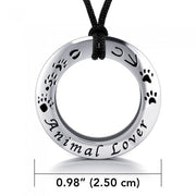 Animal Lover Silver Pendant and Cord Set TSE262