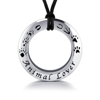 Animal Lover Silver Pendant and Cord Set TSE262