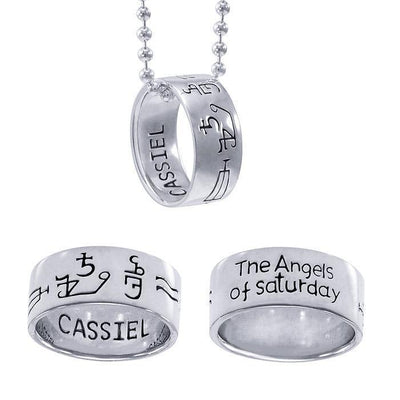Sigil of the Archangel Cassiel Ring & Chain TSE675