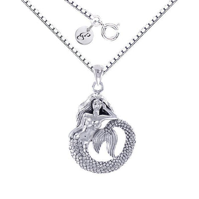 Mermaid Silver Necklace Set TSE691