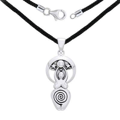Silver Star Goddess Pendant and Chain Set by Courtney Davis TSE716 - Peter Stone Wholesale