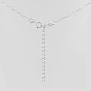 Silver Celtic Mermaid Gemstone Pendant and Chain Set TSE758