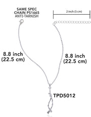 Silver Freediver Pendant with Chain Set TSE794