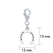 Horseshoe Sterling Silver Clip Charm TWC161