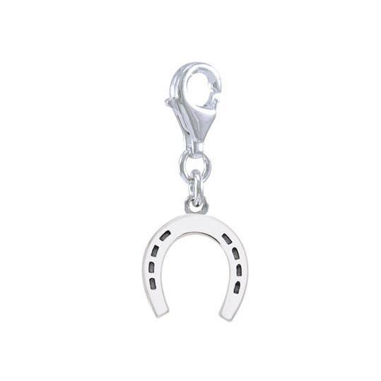 Horseshoe Sterling Silver Clip Charm TWC161