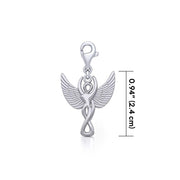 Angel Goddess Silver Clip Charm TWC165