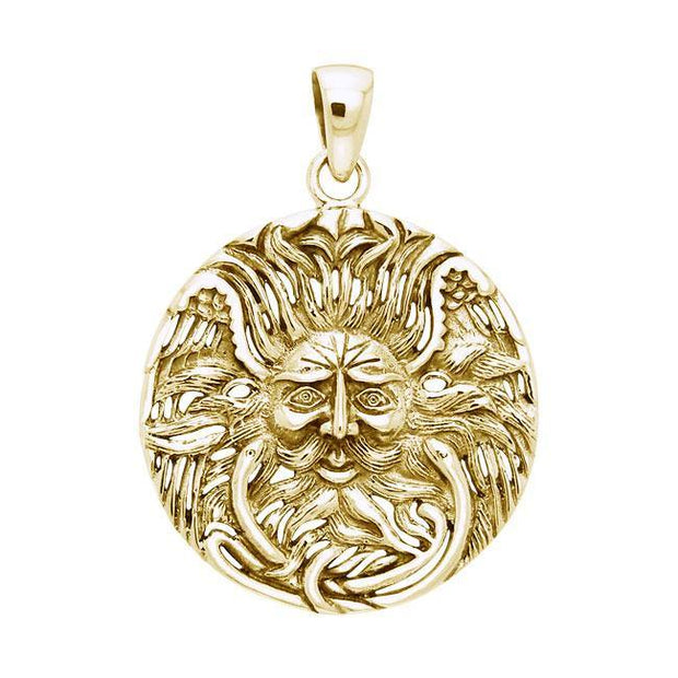 Belenos Celtic Sun God Gold Vermiel Pendant VPD1581