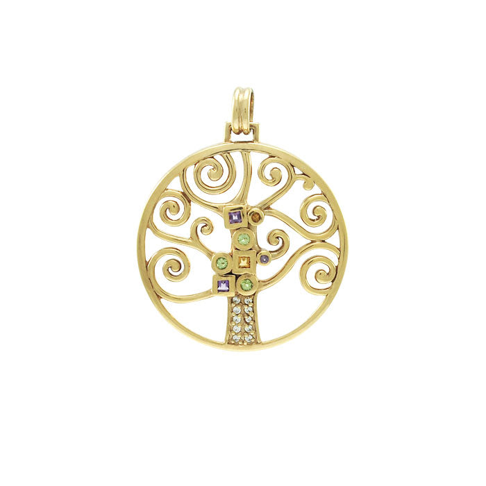 Worthy of the Golden Tree of Life ~ Sterling Silver Jewelry Pendant VPD3878