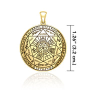 The Seven Archangels 18K Gold Plate on Silver Pendant VPD5154