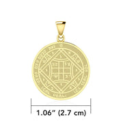 Solomon Seal of Love 18K Gold Vermeil Plate on Silver Pendant VPD5237