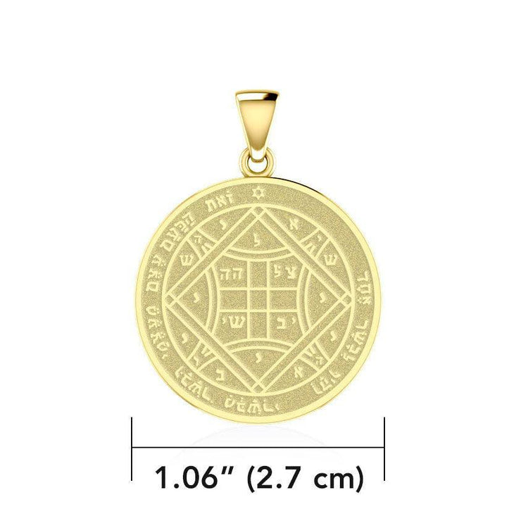 Solomon Seal of Love 18K Gold Vermeil Plate on Silver Pendant VPD5237