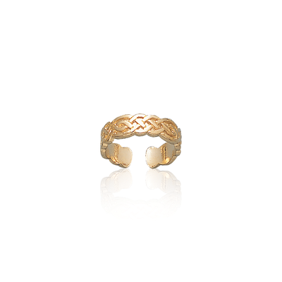 Celtic Knotwork Gold Vermeil Toe Ring VTR606