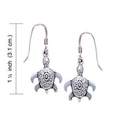 Sea Turtle Sterling Silver Earrings WE089