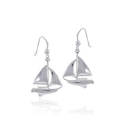 Sailboat Silver Earrings WE152