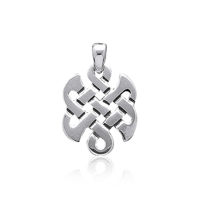 Contemporary Celtic Knotwork Silver Pendant WP014