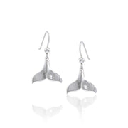 Whale Tail Silver Earrings JE005