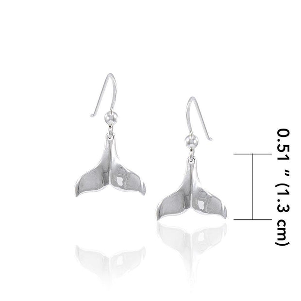 Whale Tail Silver Earrings JE005