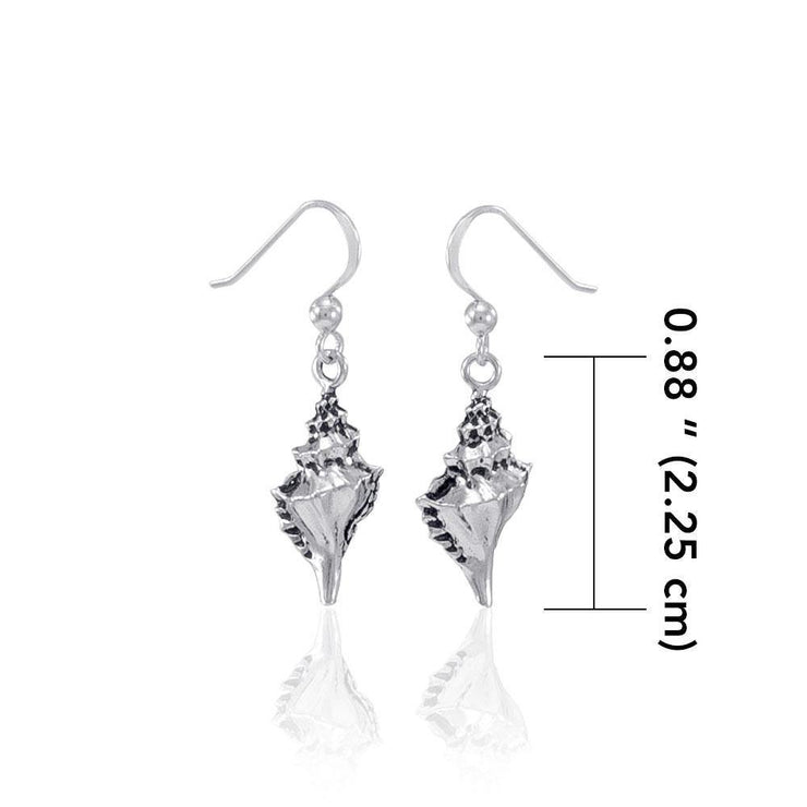 Conch Shell Silver Earrings JE035