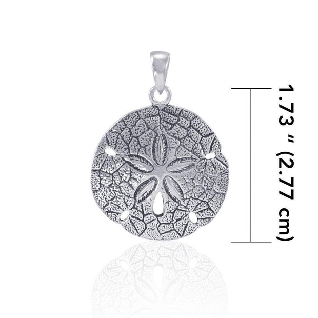 Sparkle like Sand Dollar on the shore ~ Sterling Silver Jewelry Pendant JP026