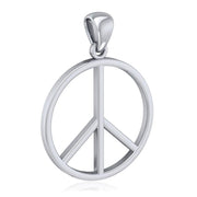 Peace Symbol Silver Pendant JP027