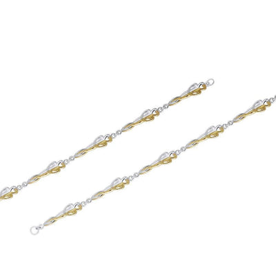 Venus and Mars Silver and Gold Bracelet MBL103