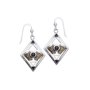 Twin Engine Silver and Gold Earrings MER186