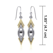 Black Magic Silver & Gold Earrings MER389