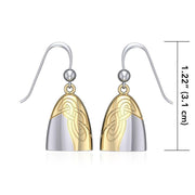 Danu Silver and Gold Celtic Knotwork Earrings MER549