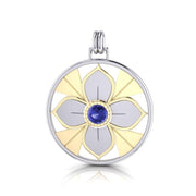Symbol Of Femininity Silver and Gold Pendant by Sibylle Grummes Unruh MPD1240