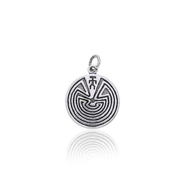 Labyrinth Silver Charm TC058