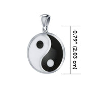 Small Yin Yang Silver Pendant PY016 Pendant