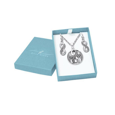 Celtic Infinity Jewelry Set with Gift Box SET001