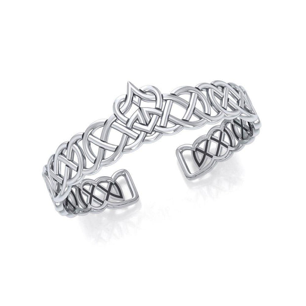 Cari Buziak Celtic Knot Heart ~ Sterling Silver Jewelry Heart Bracelet TBA024