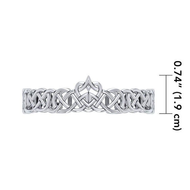 Cari Buziak Celtic Knot Heart ~ Sterling Silver Jewelry Heart Bracelet TBA024