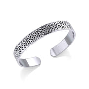 Celtic Knotwork Sterling Silver Cuff Bracelet TBG059