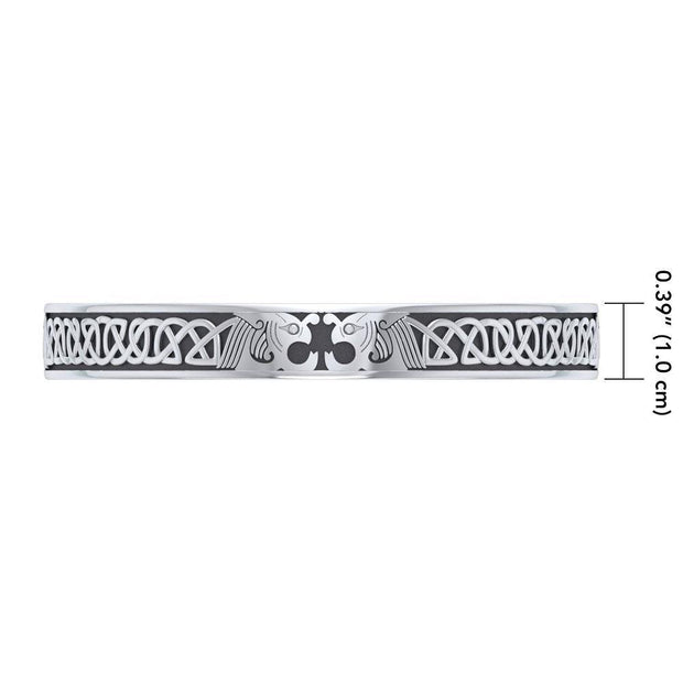 Unending mystic ~ Celtic Knot Dragon Sterling Silver Jewelry Bracelet TBG060